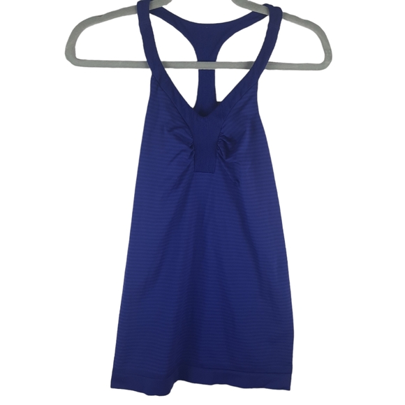 Under Armour Perfectly Seamless V-Neck Tank Stripe Racerback - Picture 2 of 7